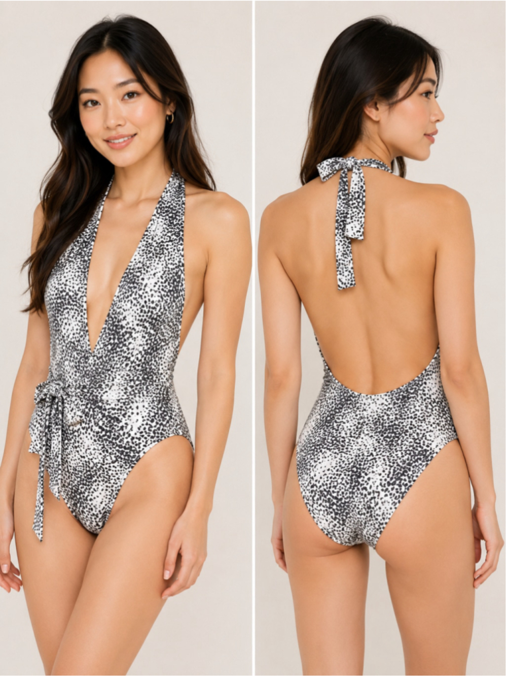 Vicious Young Babes White One Piece Swimsuit XS